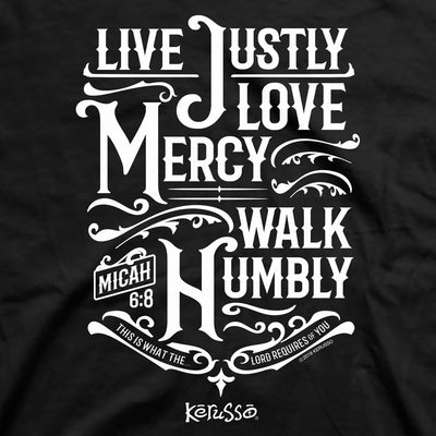 Kerusso Christian T-Shirt Live Justly