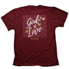 Cherished Girl Womens T-Shirt God Is Love Filigree