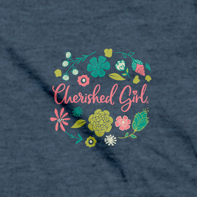 Cherished Girl Womens T-Shirt Joyful