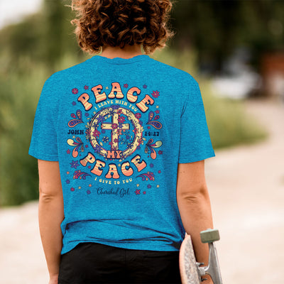 Cherished Girl Womens T-Shirt Peace
