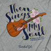 Cherished Girl Womens T-Shirt Sings Guitar