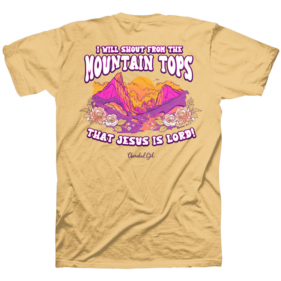 Cherished Girl Womens T-Shirt Mountain Tops