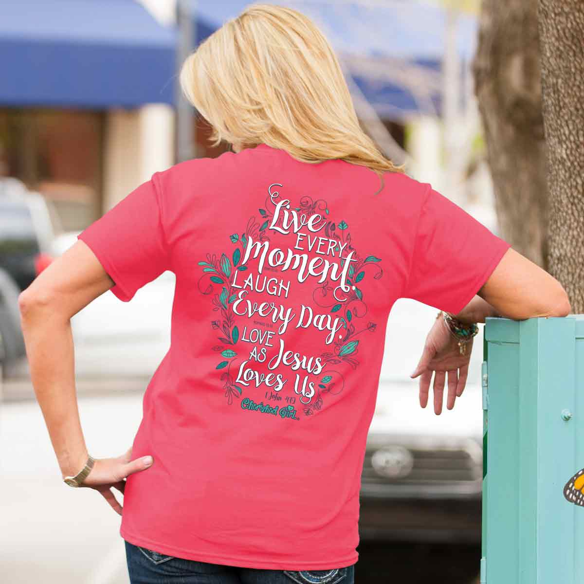 Cherished Girl Womens T-Shirt Live Every Day - Kerusso Wholesale