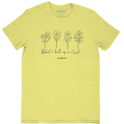 grace & truth Womens T-Shirt Rooted And Built Up