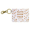 grace & truth Faith Over Fear Keychain ID Case