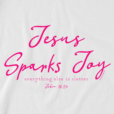 grace & truth Womens Raglan T-Shirt Jesus Sparks Joy