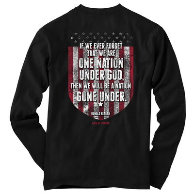 Hold Fast Mens Long Sleeve T-Shirt Gone Under