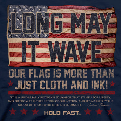 HOLD FAST Mens T-Shirt Long May It Wave