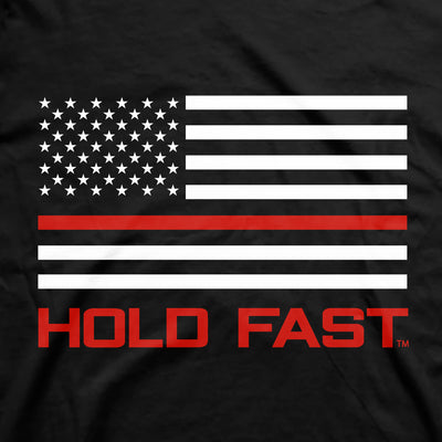 HOLD FAST Mens T-Shirt Firefighter Flag