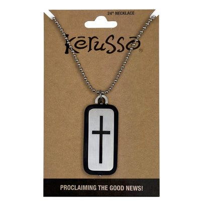 Kerusso Mens Necklace John 3:16 Cross
