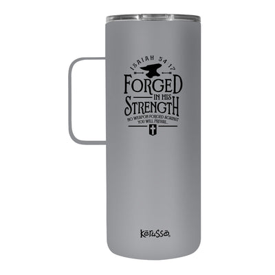 Kerusso Forged 22 oz Stainless Steel Tumbler With Handle