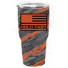 HOLD FAST 30 oz Stainless Steel Tumbler Painted Stripe Camo