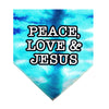 Paws & Pray Peace Love Jesus Pet Bandana