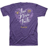 Cherished Girl Womens T-Shirt Love Never Fails Floral