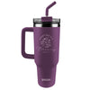 Kerusso 40 oz Stainless Steel Mug With Straw Blessing